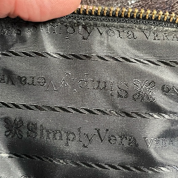 Simply Vera Vera Wang Faux Leather Wristlet Clutch Purse - Picture 8 of 13